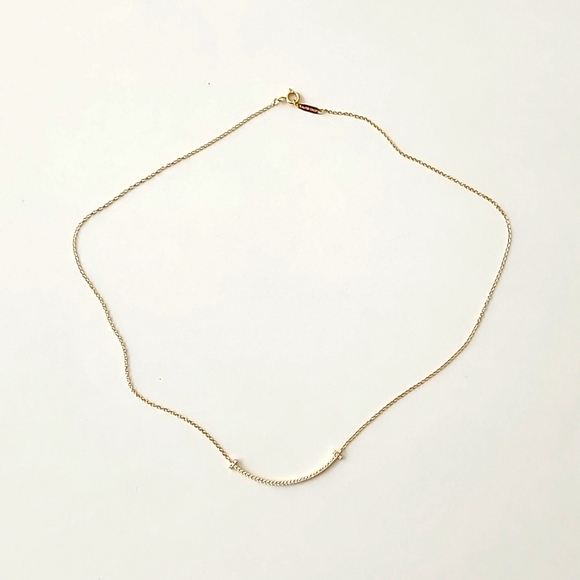 Tiffany & Co. Diamond T Smile Necklace - Picture 3 of 7